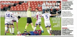 Scopri di più sull'articolo Barcellona-Valladolid 1-0, in Spagna impazza la polemica: “Atraco en Barcelona”